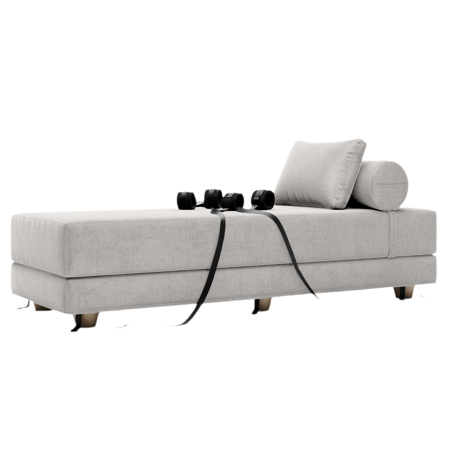 Black Label Divan Daybed with Cuffs