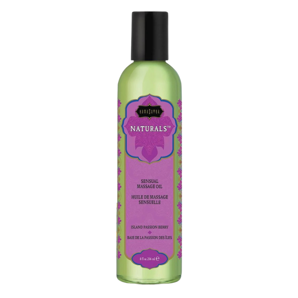 Kama Sutra Naturals Massage Oil – Island Passion Berry (8 oz)