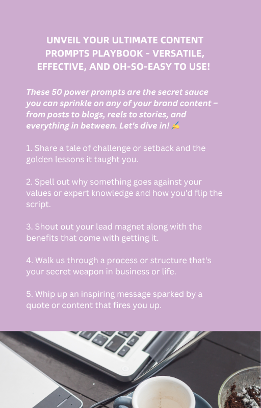 50 Power Prompts for Simple Content Creation