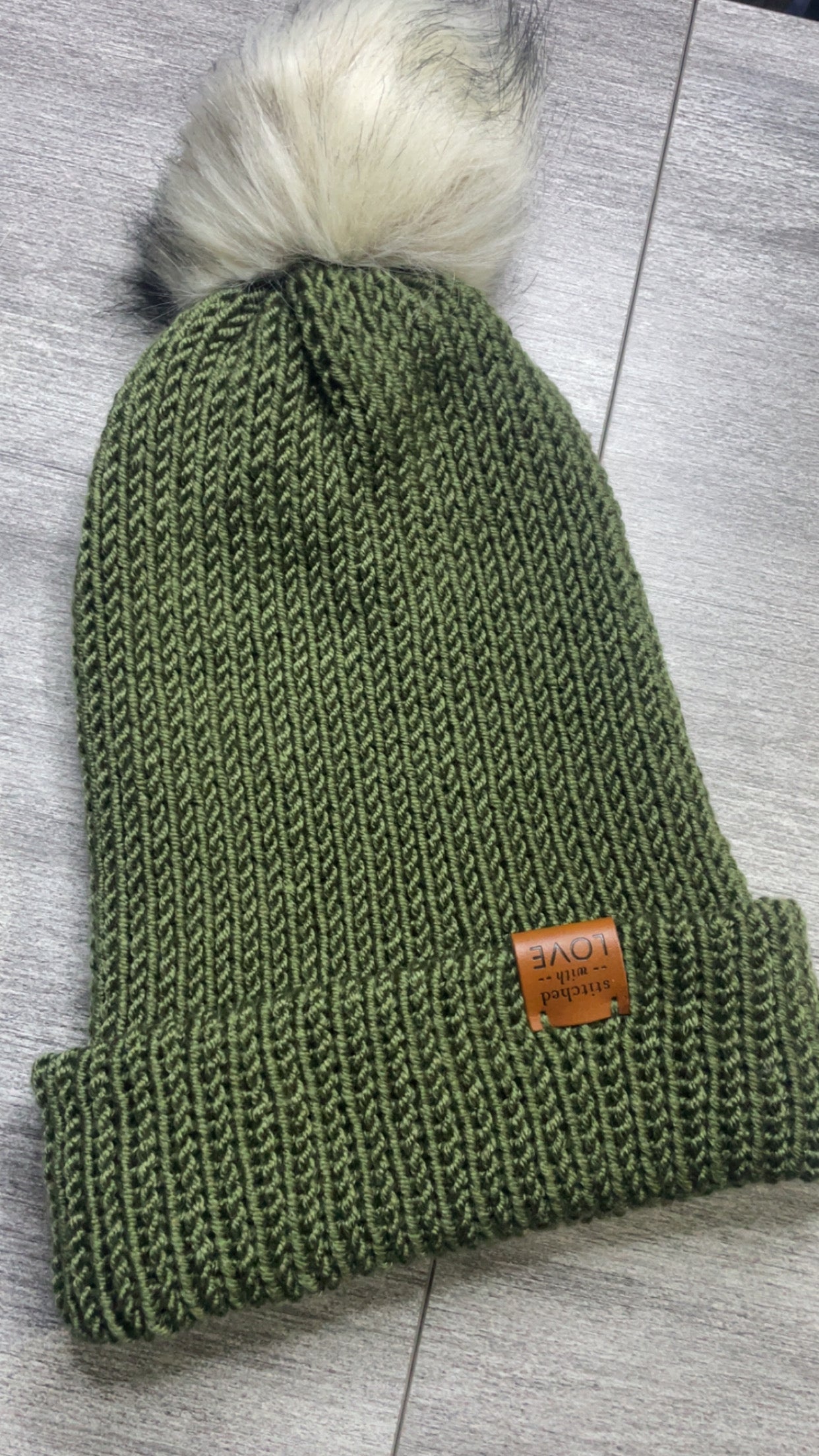 Handmade Knit Brim Hat – Adult