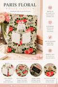 Paris Floral Book Sleeve - Medium Sleeve