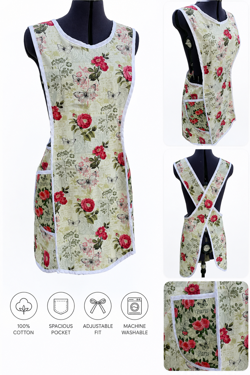 Cross-Back Pullover Apron