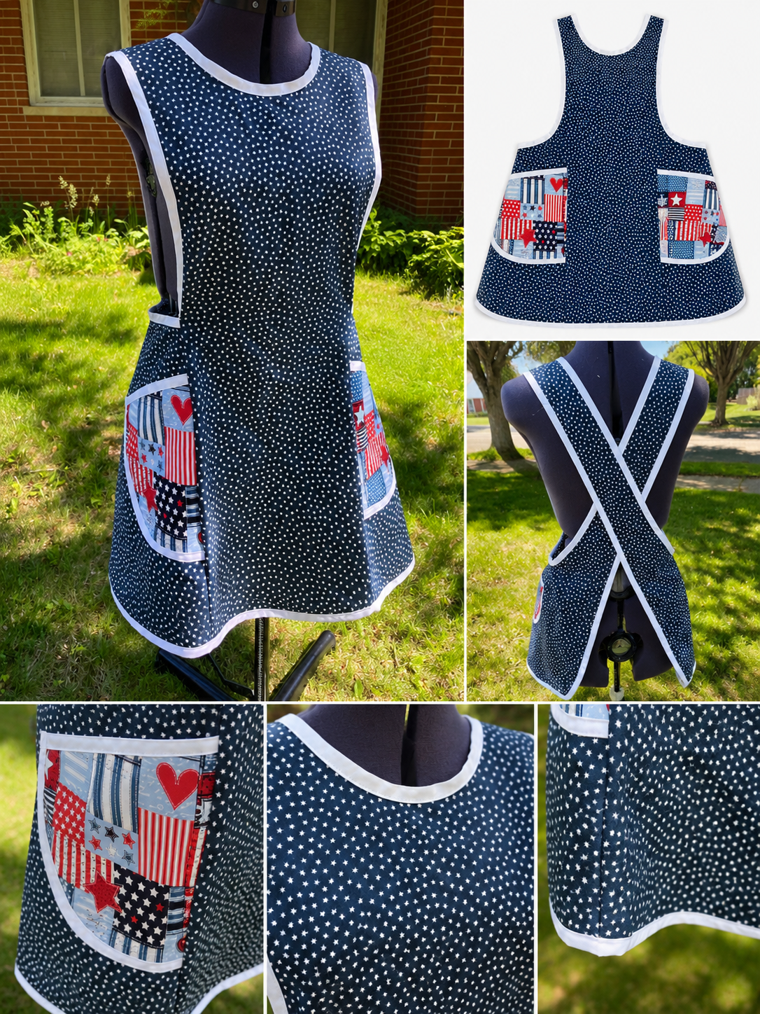 Cross-Back Pullover Apron