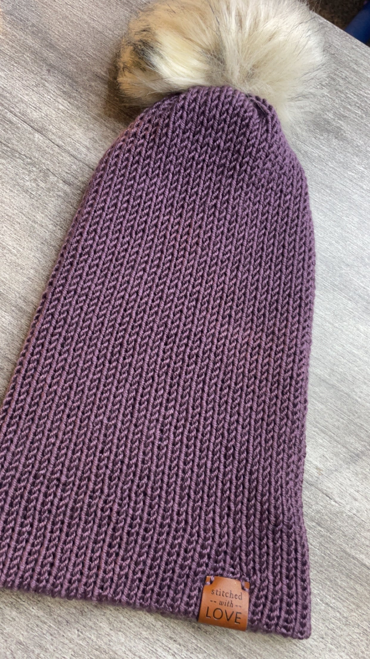 Handmade Knit Brim Hat – Adult