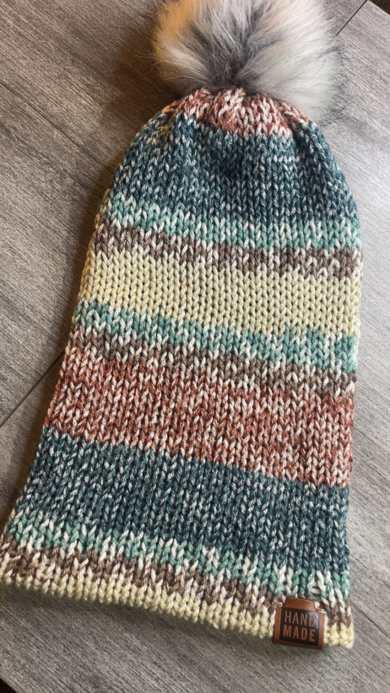 Handmade Knit Brim Hat – Adult