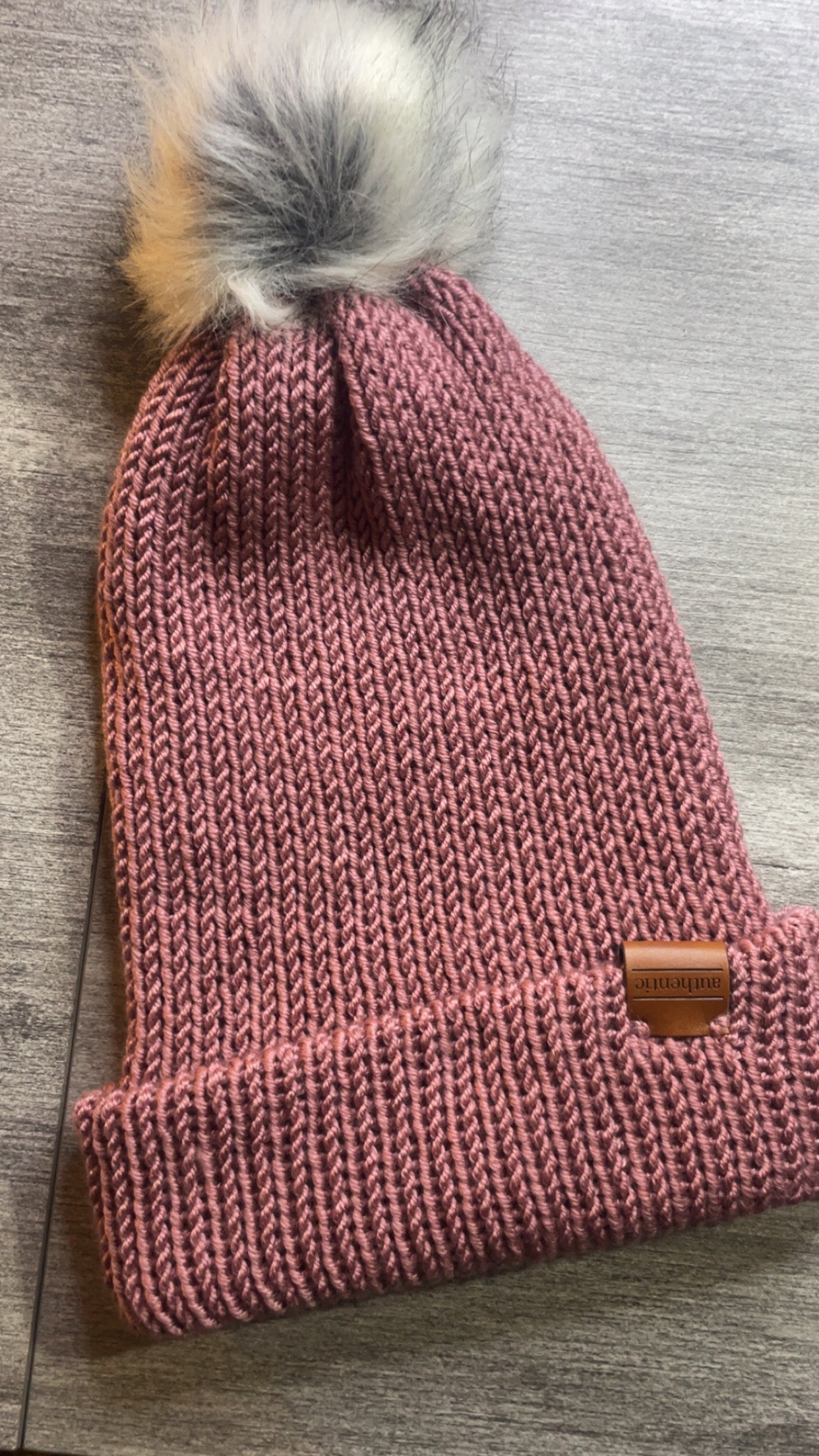 Handmade Knit Brim Hat – Adult