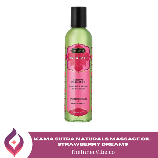 Kama Sutra Naturals Massage Oil – Strawberry Dreams (8 oz)