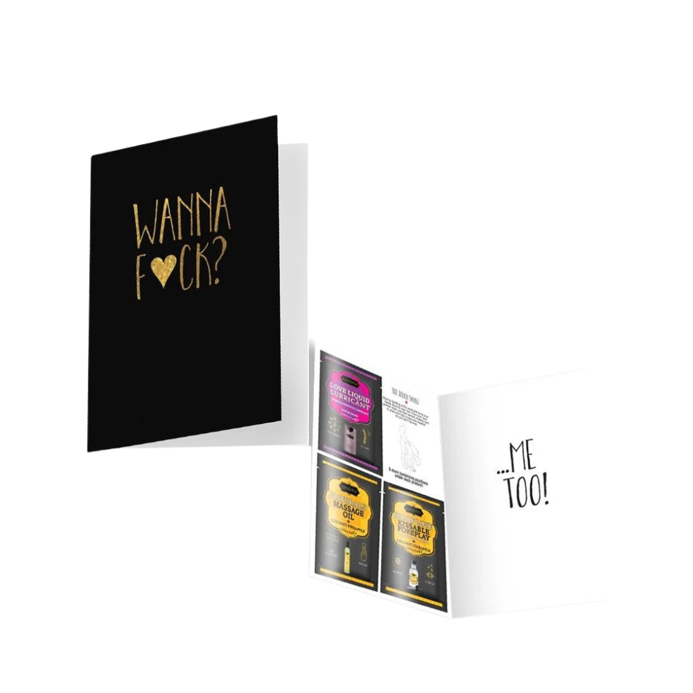 Kama Sutra Naughty Notes Greeting Card – “Wanna F*ck?”
