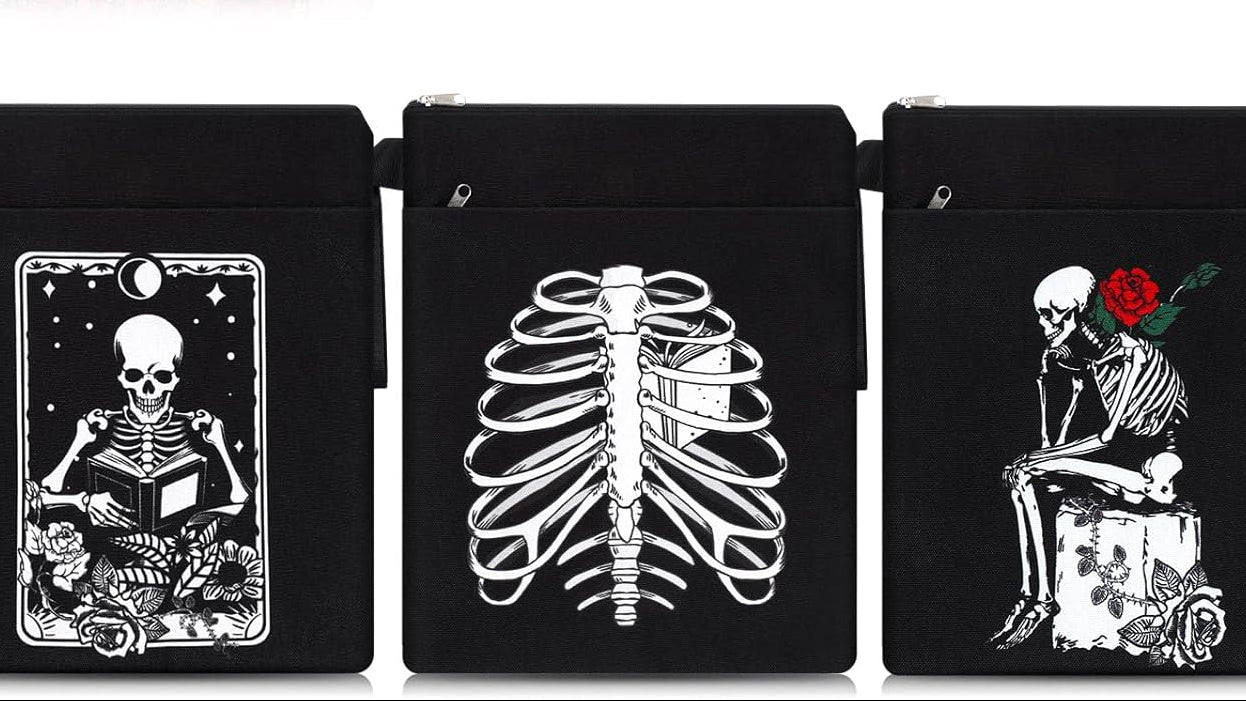 Gothic Skull Book Sleeves