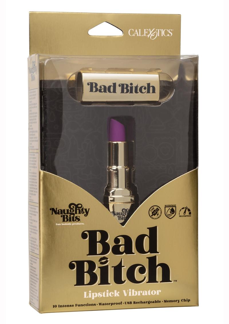 Bad Bitch Lipstick Bullet Vibrator - Purple